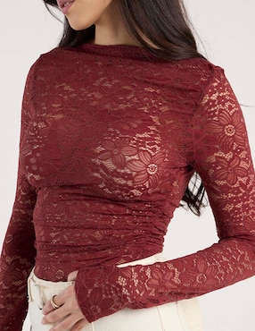 Blusa Topshop manga larga para mujer