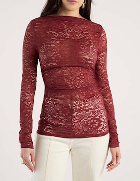 Blusa Topshop manga larga para mujer