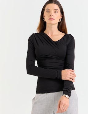 Blusa Topshop manga larga para mujer