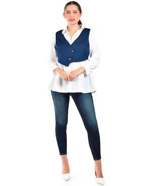 Blusa Roman Fashion manga larga para mujer