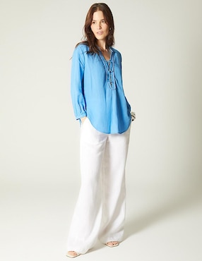 Blusa Studio F manga 3/4 para mujer