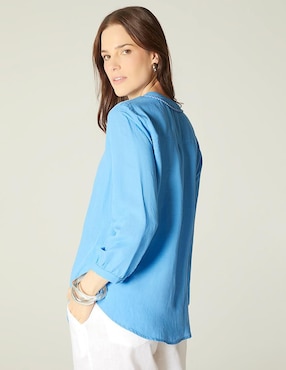 Blusa Studio F manga 3/4 para mujer