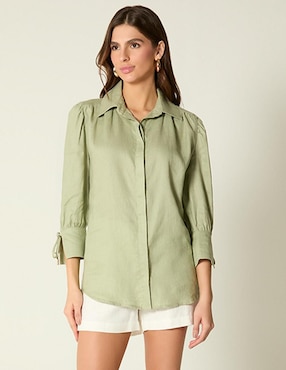 Blusa Studio F manga 3/4 para mujer