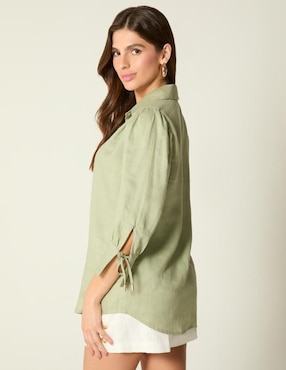 Blusa Studio F manga 3/4 para mujer