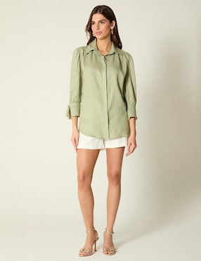 Blusa Studio F manga 3/4 para mujer