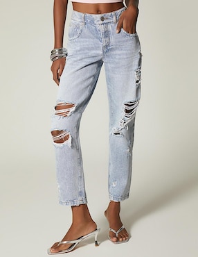Jeans boyfriend Studio F D&S Denim Ice para mujer