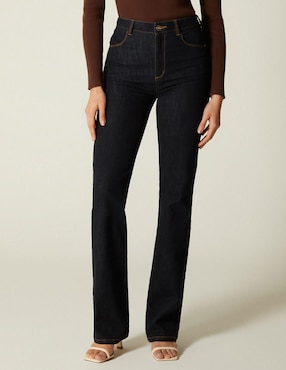 Jeans bota Studio F corte cintura para mujer