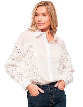 Blusa Roman Fashion manga larga para mujer