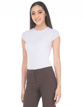 Body Lvyou cuello redondo para mujer