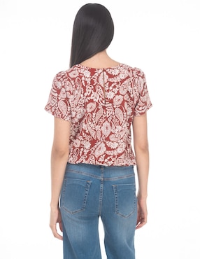 Blusa Lvyou manga corta para mujer