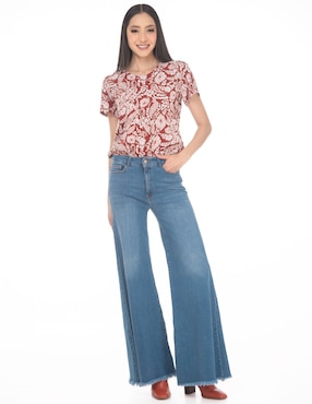 Blusa Lvyou manga corta para mujer