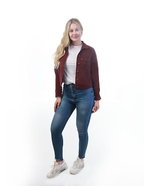 Chamarra denim Indicum Denim de mezclilla para mujer