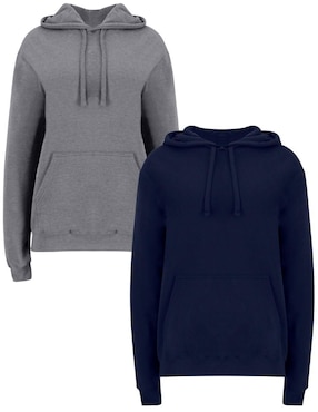 Sudadera con capucha y bolsa Indicum Denim Básicos para mujer