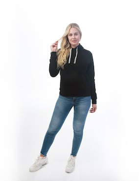 Sudadera con capucha y bolsa Indicum Denim Básicos para mujer