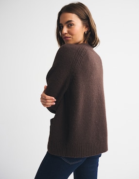 Suéter Abercrombie cuello V para mujer