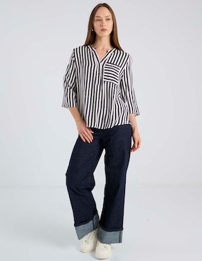 Blusa Petite Studio manga 3/4 para mujer
