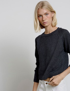 Suéter Renatta&Go cuello redondo para mujer