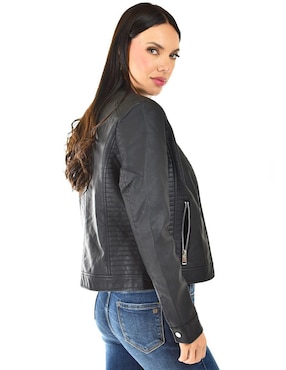 Chamarra casual Roman Fashion impermeable para mujer