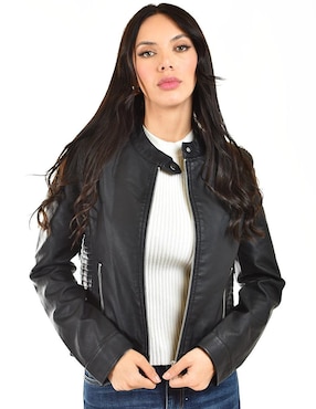 Chamarra casual Roman Fashion impermeable para mujer