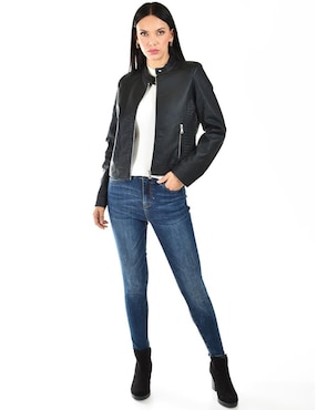 Chamarra casual Roman Fashion impermeable para mujer
