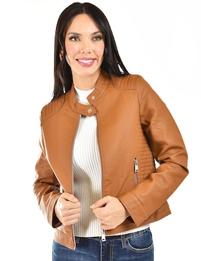 Chamarra Roman Fashion impermeable para mujer