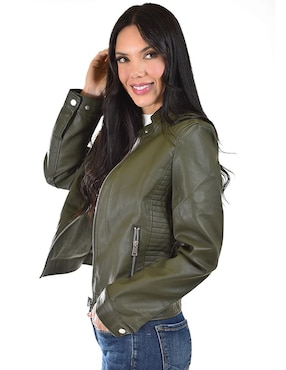 Chamarra Roman Fashion impermeable para mujer