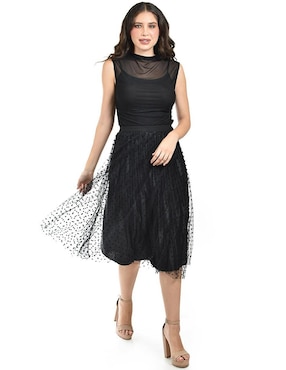 Falda midi Roman Fashion a la cintura