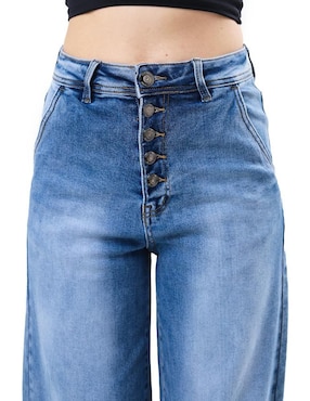 Jeans baggy Roman Fashion corte cintura alta para mujer