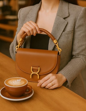 Bolsa crossbody Yoiko Marena de cuero para mujer