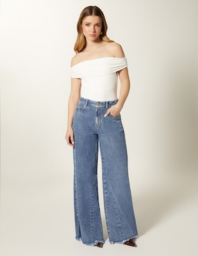 Blusa Studio F manga corta para mujer