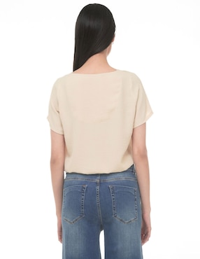 Blusa Lvyou manga corta para mujer