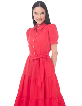 Vestido midi casual Lvyou para mujer