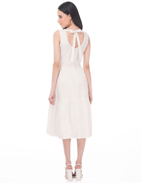 Vestido midi casual Lvyou para mujer