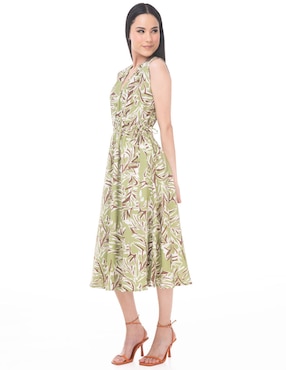 Vestido midi casual Lvyou para mujer
