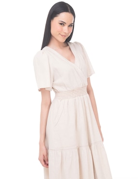 Vestido midi casual Lvyou para mujer