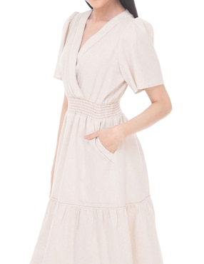 Vestido midi casual Lvyou para mujer