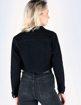 Chamarra denim Savage Monkey de mezclilla para mujer