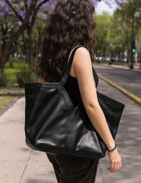 Bolsa tote Yoiko Maxi Totem de cuero para mujer