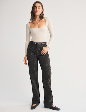 Body Abercrombie & Fitch cuello cuadrado para mujer