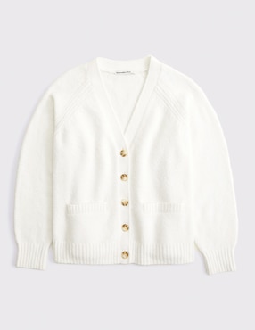 Suéter Abercrombie cuello V para mujer