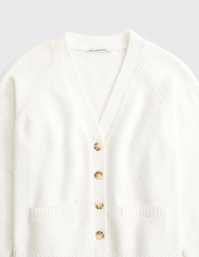 Suéter Abercrombie cuello V para mujer