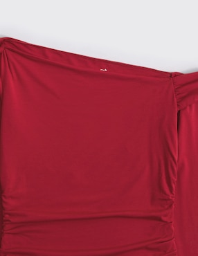 Top Abercrombie & Fitch cuello asimétrico escote bardot