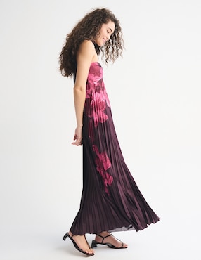Vestido maxi fiesta Abercrombie & Fitch escote corazon