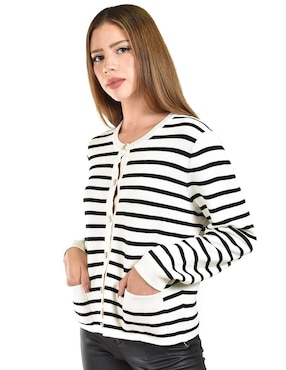 Suéter Roman Fashion cuello redondo para mujer