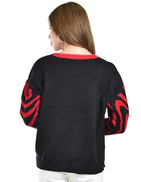 Suéter Roman Fashion cuello redondo para mujer