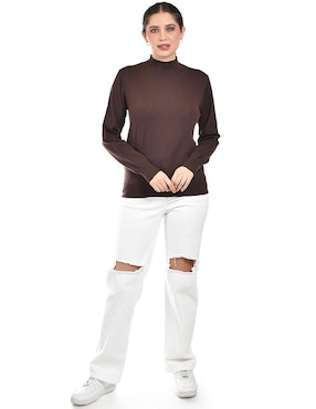 Blusa Roman Fashion manga larga para mujer