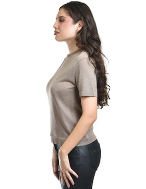 Blusa Roman Fashion manga corta para mujer