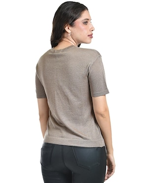 Blusa Roman Fashion manga corta para mujer
