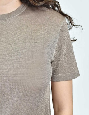 Blusa Roman Fashion manga corta para mujer