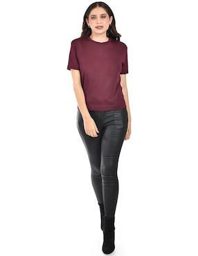 Blusa Roman Fashion manga corta para mujer